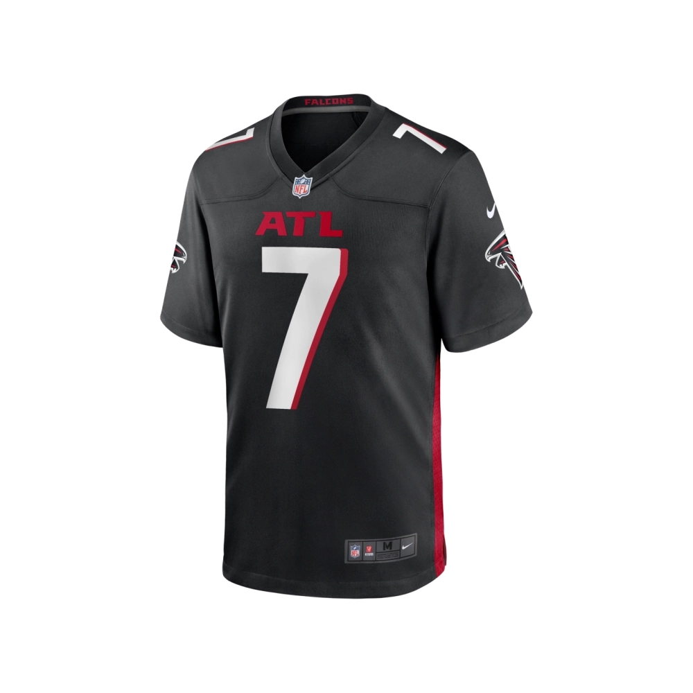 Mens Atlanta Falcons Bijan Robinson Black 2023 NFL Draft First Round Pick Game Jersey