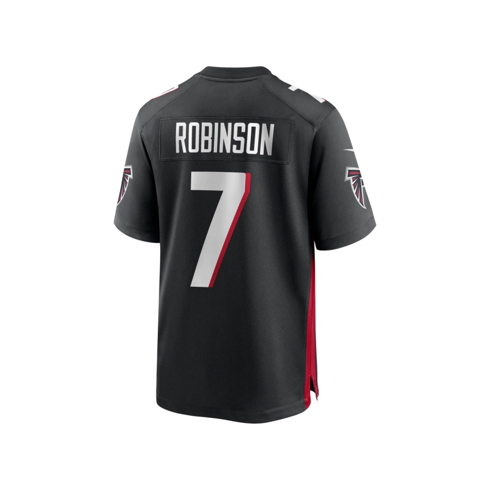 Mens Atlanta Falcons Bijan Robinson Black 2023 NFL Draft First Round Pick Game Jersey