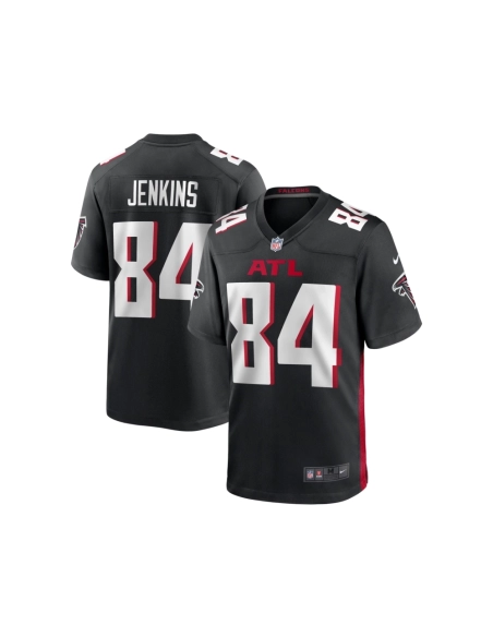 Mens Atlanta Falcons Alfred Jenkins Black Game Retired Player Jersey