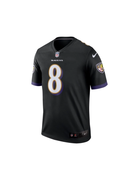 Mens Baltimore Ravens Lamar Jackson Black Legend Jersey