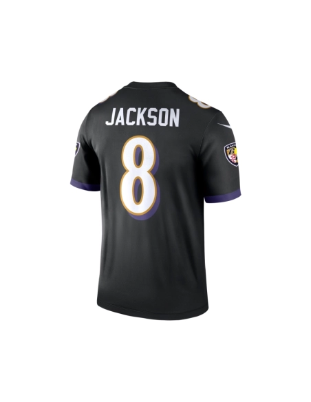 Mens Baltimore Ravens Lamar Jackson Black Legend Jersey
