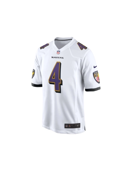 Mens Baltimore Ravens Zay Flowers White Game Jersey