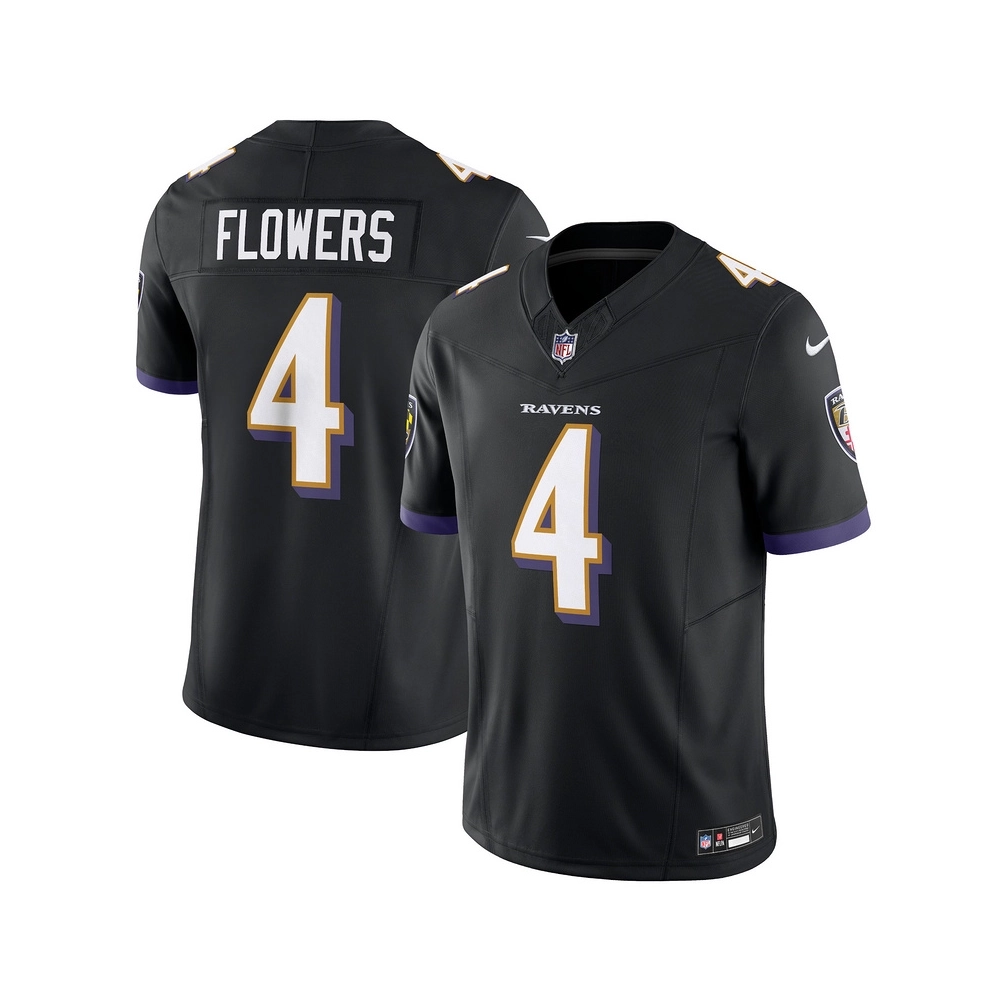 Mens Baltimore Ravens Zay Flowers Black Alternate Vapor F.U.S.E. Limited Jersey