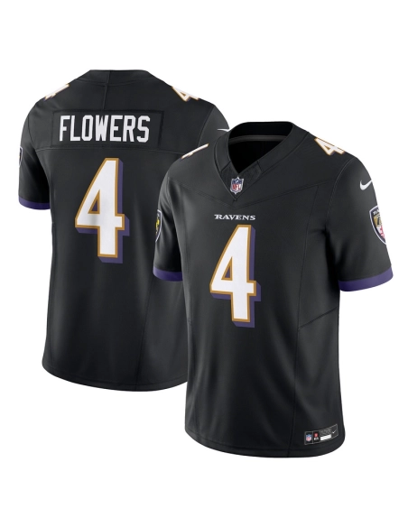 Mens Baltimore Ravens Zay Flowers Black Alternate Vapor F.U.S.E. Limited Jersey