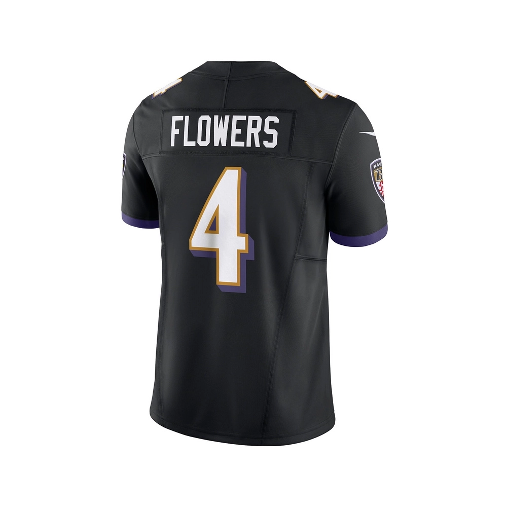 Mens Baltimore Ravens Zay Flowers Black Alternate Vapor F.U.S.E. Limited Jersey
