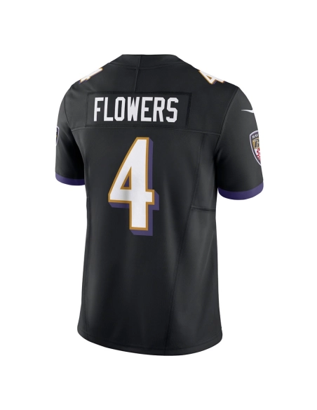 Mens Baltimore Ravens Zay Flowers Black Alternate Vapor F.U.S.E. Limited Jersey