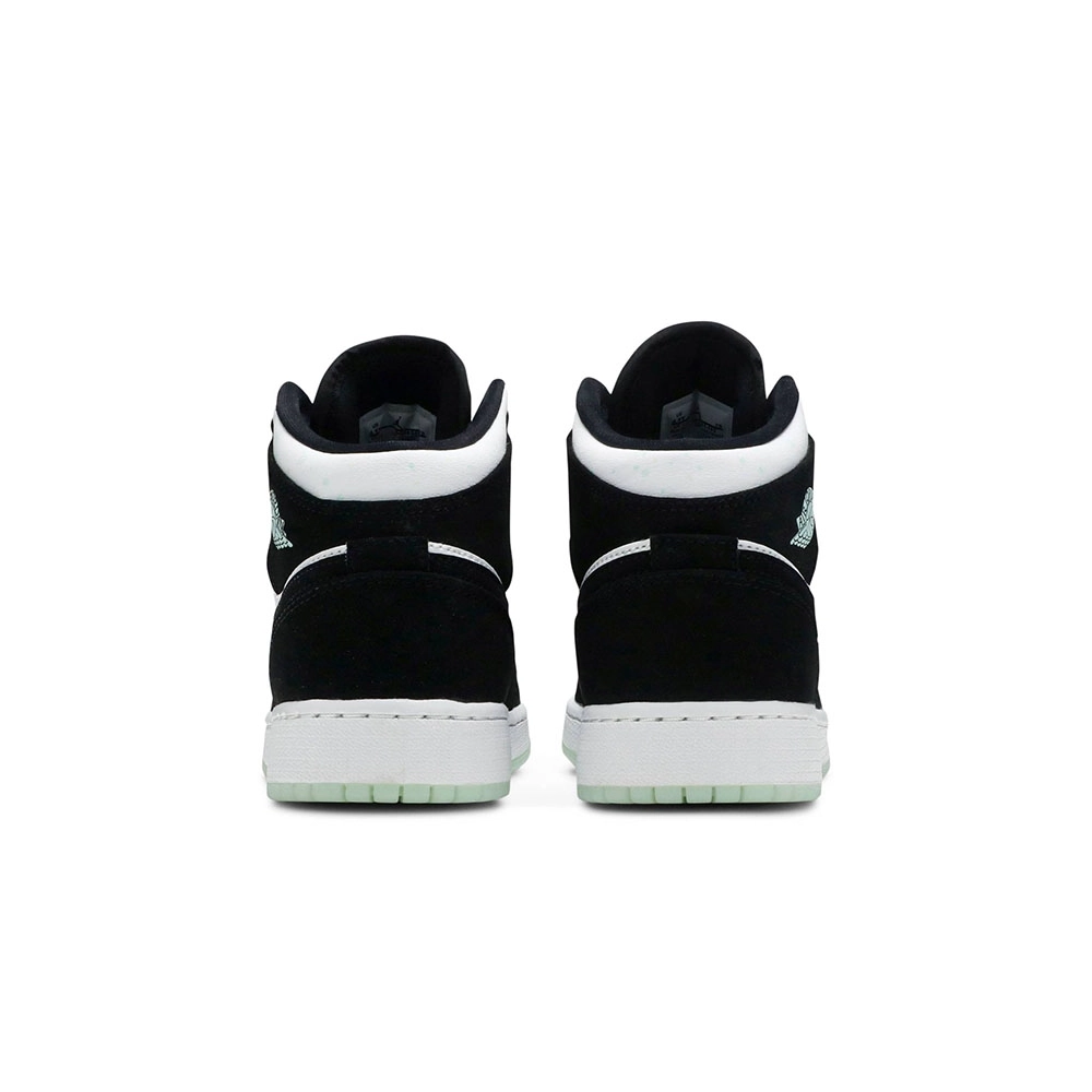 AIR JORDAN 1 MID SE GS GLOW IN THE DARK PANDA BQ6931 103,AIR JORDAN 1 MID,Air Jordan