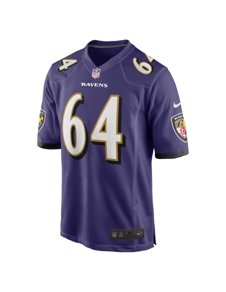 Mens Baltimore Ravens Tyler Linderbaum Purple Player Game Jersey