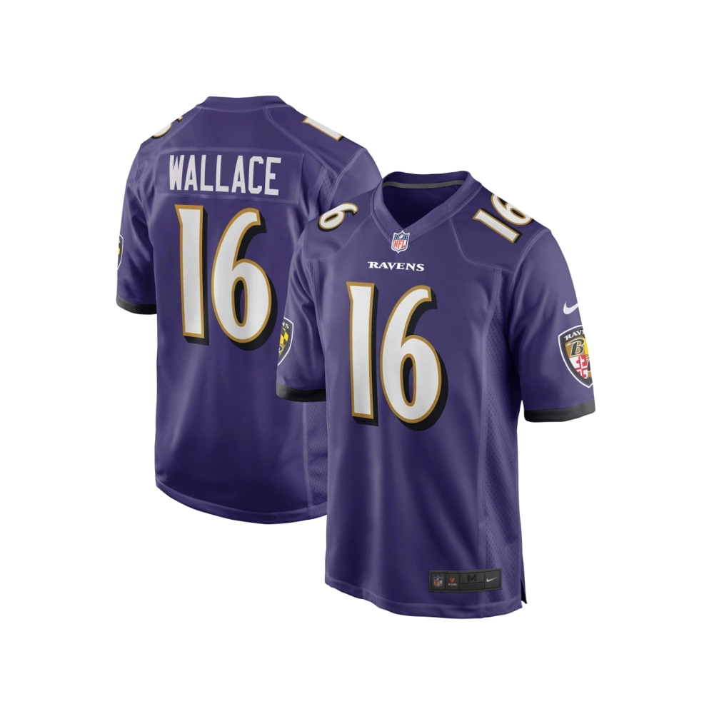 Mens Baltimore Ravens Tylan Wallace Purple Game Jersey