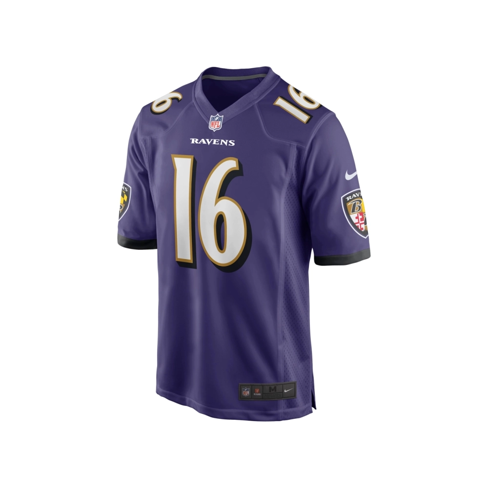 Mens Baltimore Ravens Tylan Wallace Purple Game Jersey