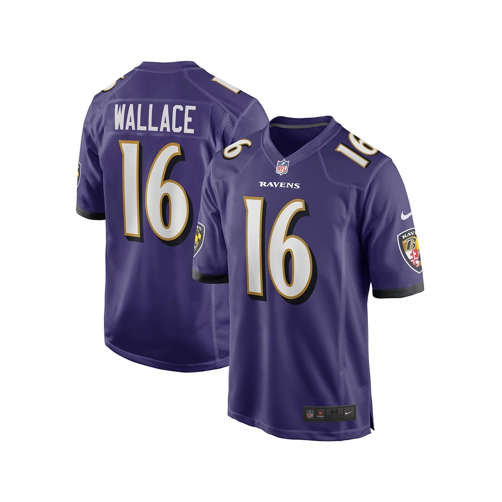 Mens Baltimore Ravens Tylan Wallace Purple Game Jersey