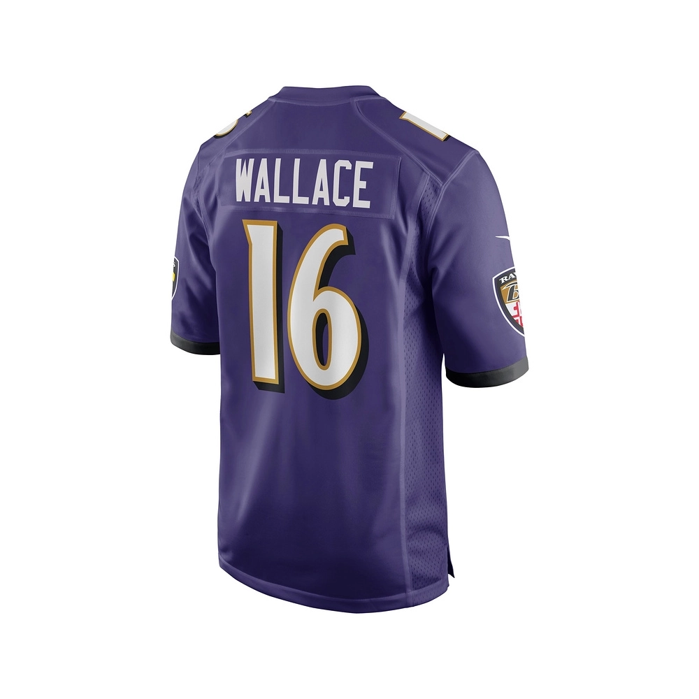 Mens Baltimore Ravens Tylan Wallace Purple Game Jersey