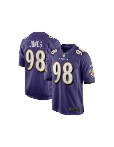 Mens Baltimore Ravens Travis Jones Purple Player Game Jersey