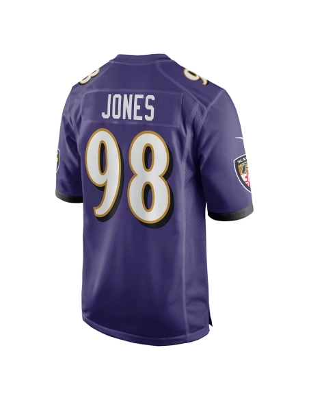 Mens Baltimore Ravens Travis Jones Purple Player Game Jersey