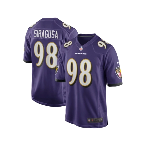 Mens Baltimore Ravens Tony Siragusa Purple Game Retired Player Jersey