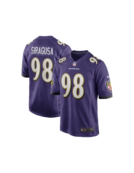 Mens Baltimore Ravens Tony Siragusa Purple Game Retired Player Jersey