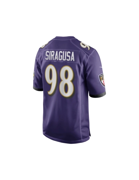 Mens Baltimore Ravens Tony Siragusa Purple Game Retired Player Jersey