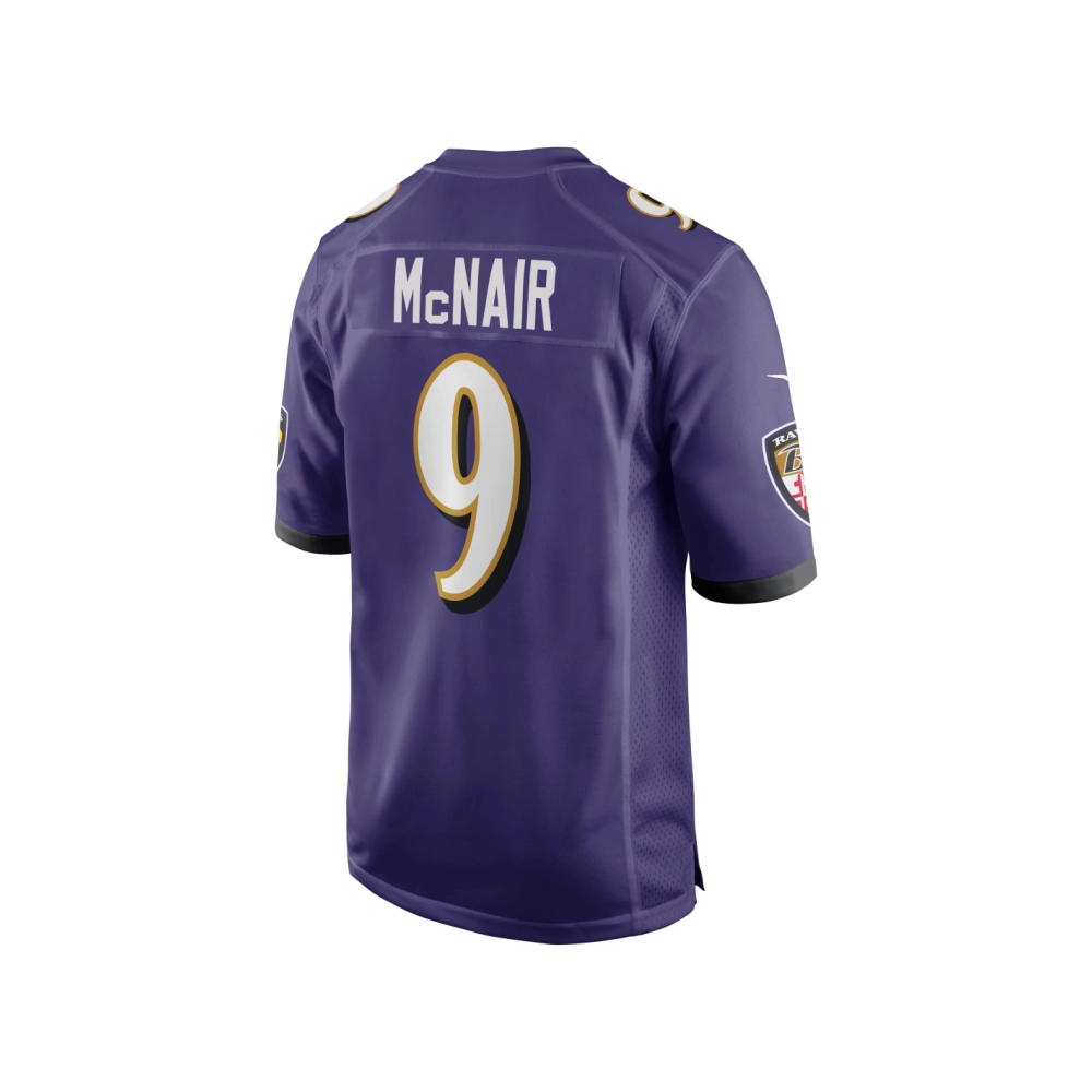 Mens Baltimore Ravens Steve McNair Purple Game Retired Player Jersey