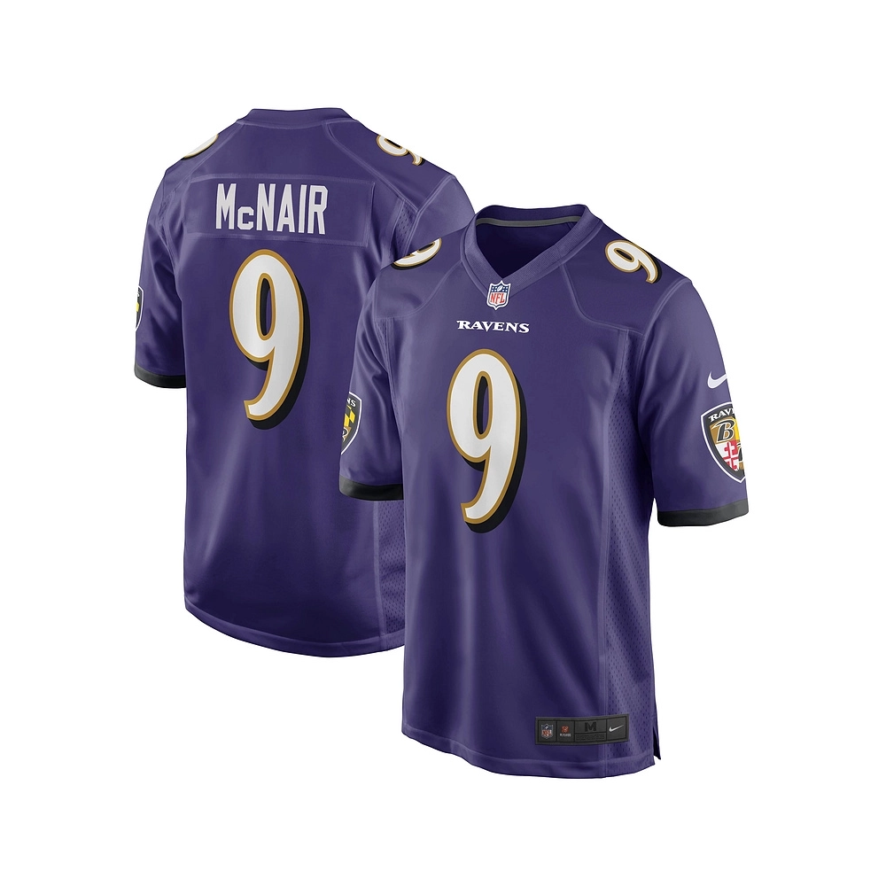 Mens Baltimore Ravens Steve McNair Purple Game Retired Player Jersey