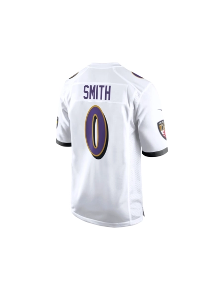 Mens Baltimore Ravens Roquan Smith White Game Jersey