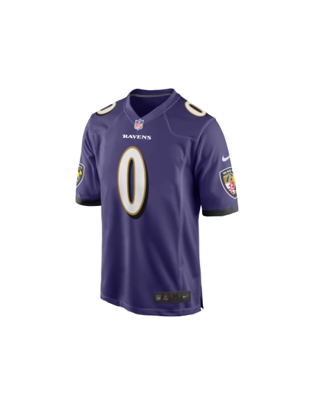 Mens Baltimore Ravens Roquan Smith Purple Team Game Jersey