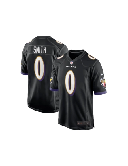 Mens Baltimore Ravens Roquan Smith Black Team Game Jersey