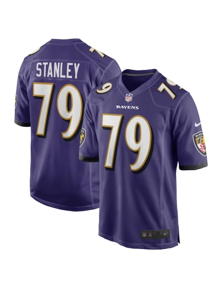 Mens Baltimore Ravens Ronnie Stanley Purple Game Jersey
