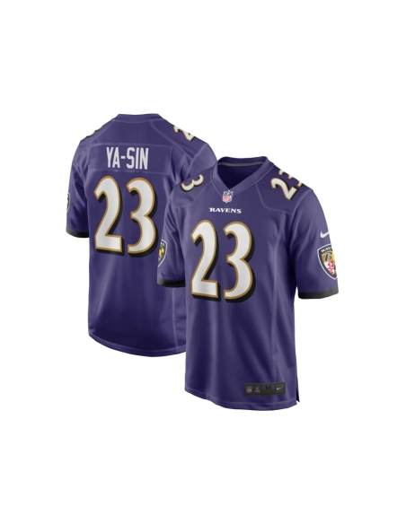 Mens Baltimore Ravens Rock Ya-Sin Purple Game Jersey