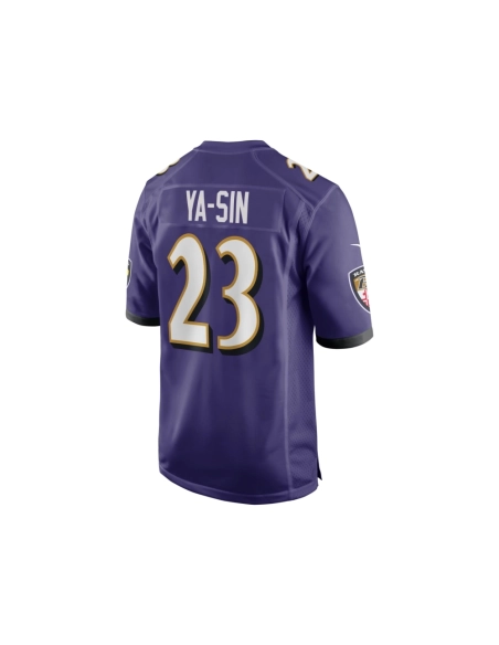 Mens Baltimore Ravens Rock Ya-Sin Purple Game Jersey