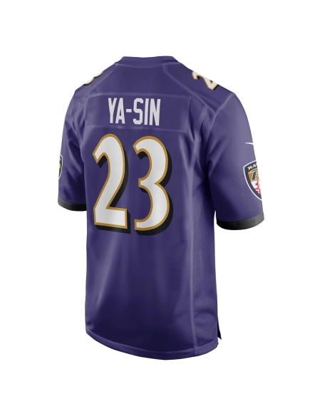 Mens Baltimore Ravens Rock Ya-Sin Purple Game Jersey