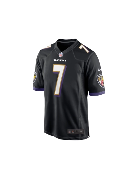 Mens Baltimore Ravens Rashod Bateman Black Game Player Jersey