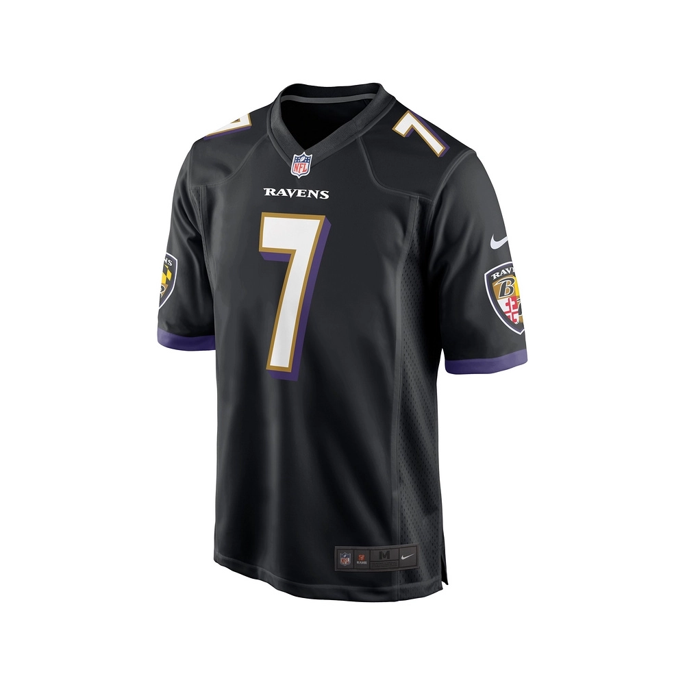 Mens Baltimore Ravens Rashod Bateman Black Game Player Jersey