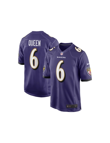 Mens Baltimore Ravens Patrick Queen Purple Game Player Jersey