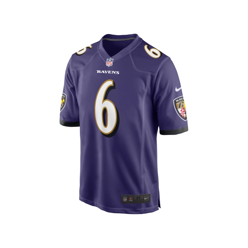 Mens Baltimore Ravens Patrick Queen Purple Game Player Jersey