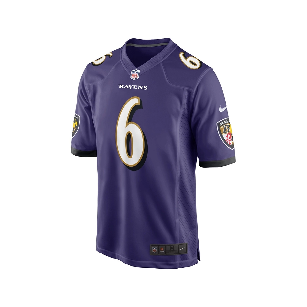 Mens Baltimore Ravens Patrick Queen Purple Game Player Jersey