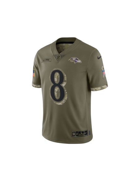 Mens Baltimore Ravens Olive 2022 Salute To Service Limited Jersey