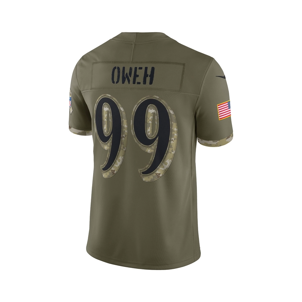 Mens Baltimore Ravens Olive 2022 Salute To Service Limited Jersey