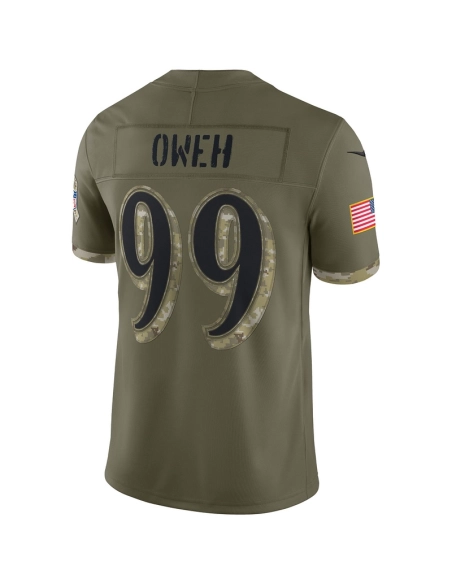 Mens Baltimore Ravens Olive 2022 Salute To Service Limited Jersey