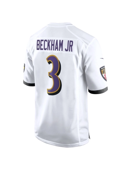 Mens Baltimore Ravens Odell Beckham Jr. White Game Jersey