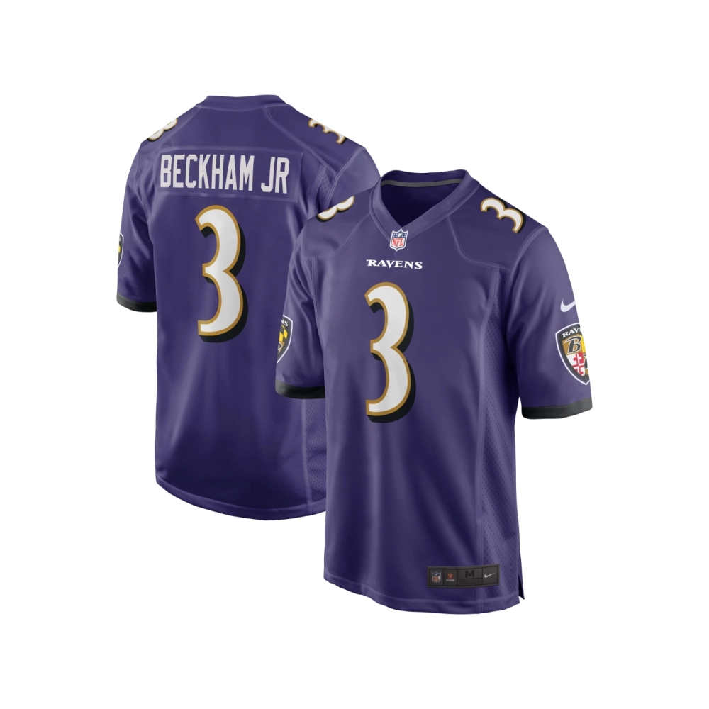 Mens Baltimore Ravens Odell Beckham Jr. Purple Game Jersey