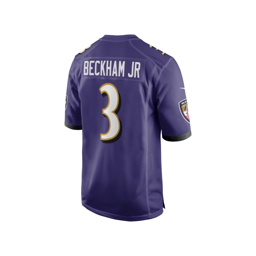 Mens Baltimore Ravens Odell Beckham Jr. Purple Game Jersey