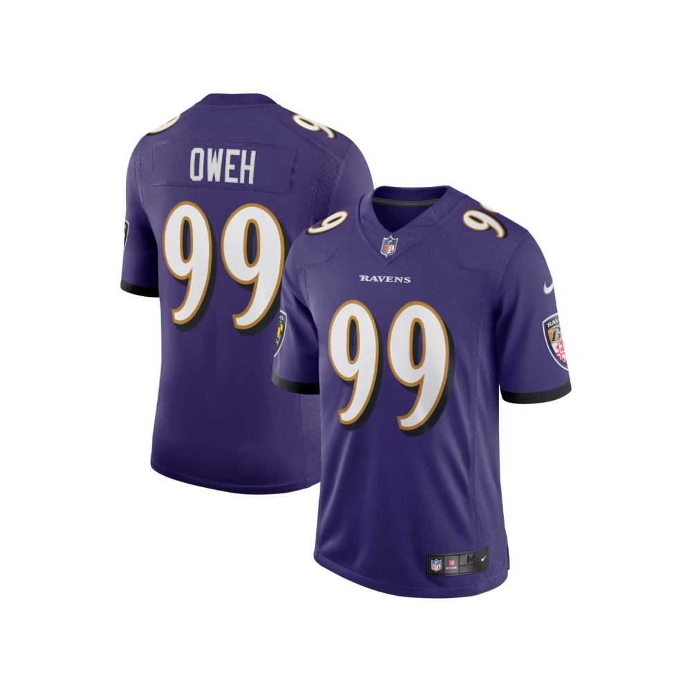 Mens Baltimore Ravens Odafe Oweh Purple Vapor Limited Jersey