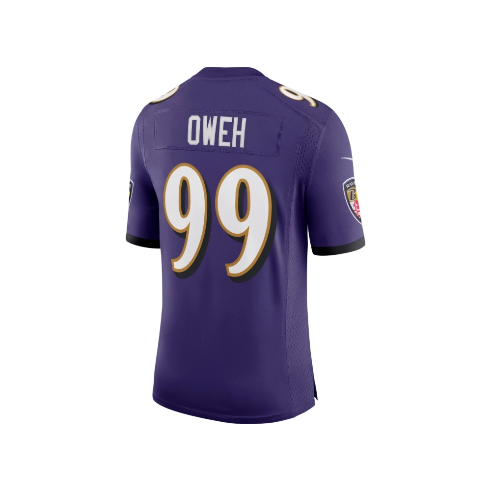 Mens Baltimore Ravens Odafe Oweh Purple Vapor Limited Jersey
