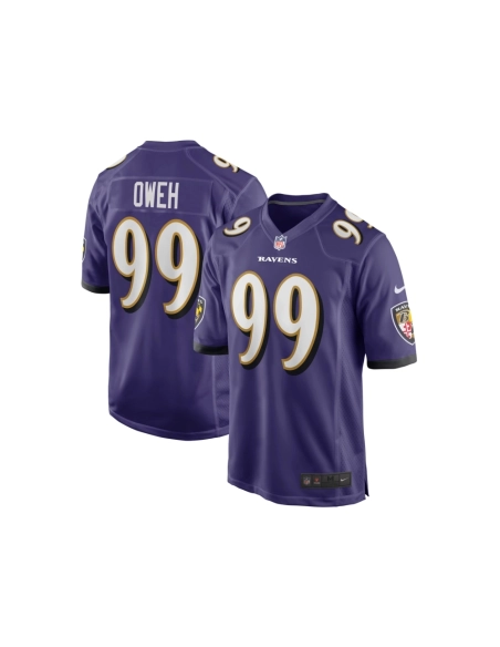 Mens Baltimore Ravens Odafe Oweh Purple Game Player Jersey