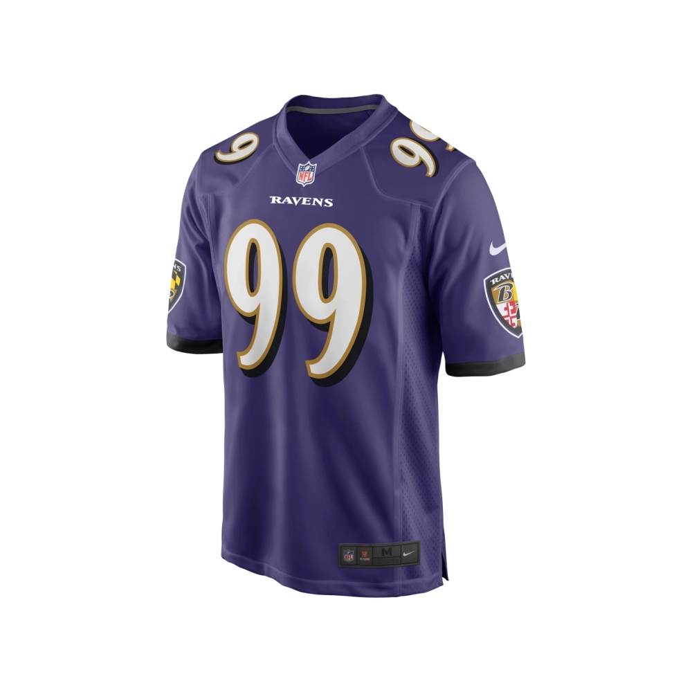 Mens Baltimore Ravens Odafe Oweh Purple Game Player Jersey