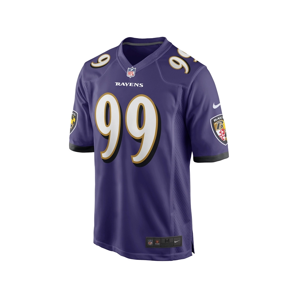 Mens Baltimore Ravens Odafe Oweh Purple Game Player Jersey