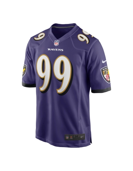 Mens Baltimore Ravens Odafe Oweh Purple Game Player Jersey