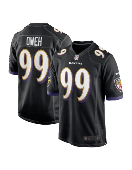 Mens Baltimore Ravens Odafe Oweh Black Game Jersey