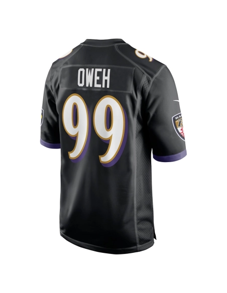 Mens Baltimore Ravens Odafe Oweh Black Game Jersey