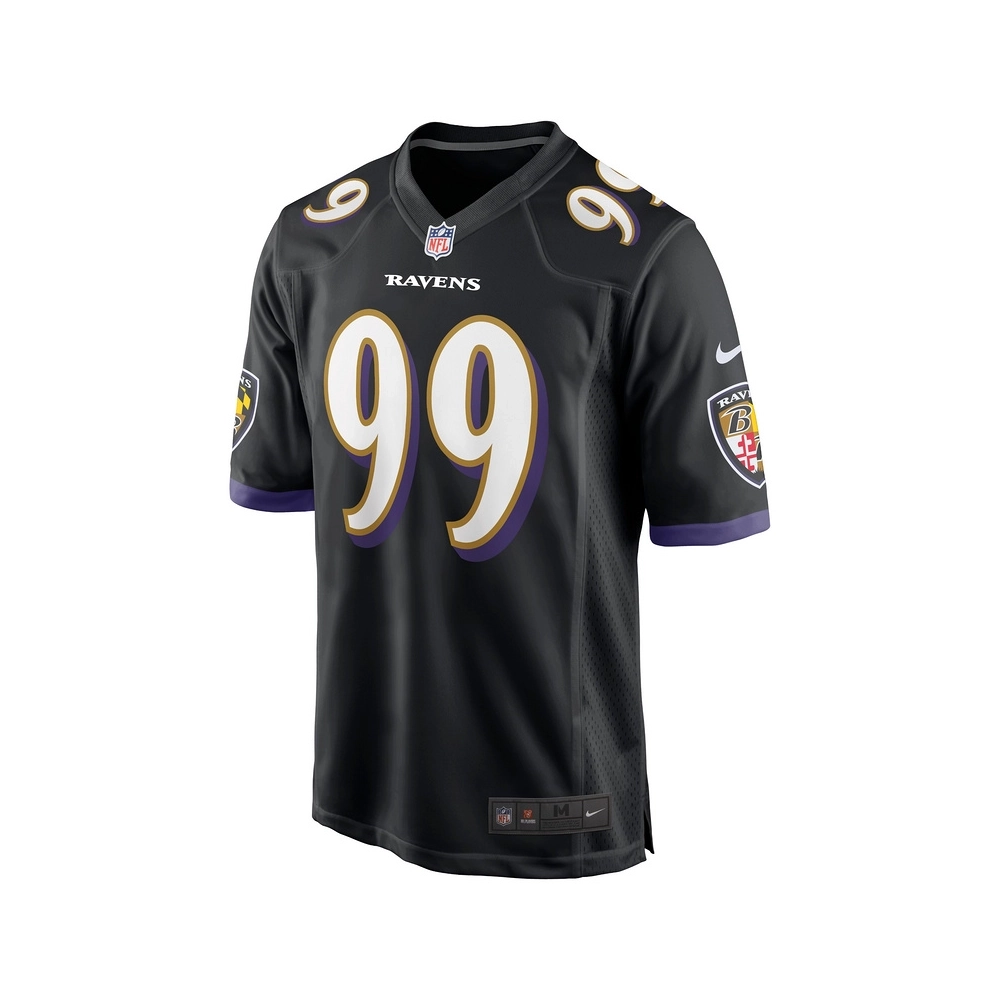 Mens Baltimore Ravens Odafe Oweh Black Game Jersey